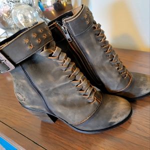 Womens Harley Davidson Biker Boots